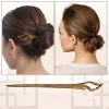 Épingle à cheveux vintage en bois de santal vert naturel pour femmes et filles, accessoires pour cheveux de style chinois antique, épingles à cheveux, bijoux