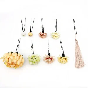 Bijoux Style japonais fleur fourchettes à cheveux fleur à la main japonais Kimono pinces à cheveux tissu Vintage glands bâton de cheveux filles Bijoux Style japonais fleur fourchettes à cheveux fleur à la main japonais Kimono pinces à cheveux tissu Vintage glands bâton de cheveux filles