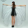 ailes de papillon, accessoire de danse du ventre, maille pour adulte, coin papillon, costume d'halloween, jeu de rôle, accessoire de carnaval, 168cm x 135cm