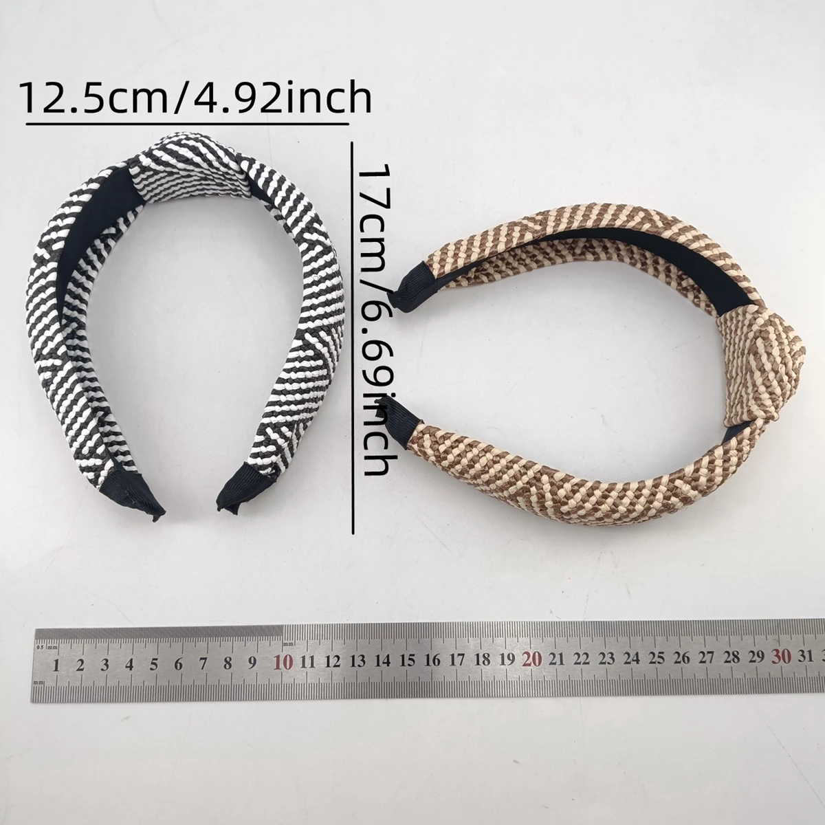 accessoires pour cheveux avec nœud en paille, tendance et élégant, tissé à larges bords, cerceau pour cheveux distinctif simple et à la mode pour femmes accessoires pour cheveux avec nœud en paille, tendance et élégant, tissé à larges bords, cerceau pour cheveux distinctif simple et à la mode pour femmes