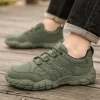 chaussures de sport décontractées pour hommes, mocassins de tennis, design de marque, chaussures vulcanisées de luxe, baskets vertes pour course et marche, nouveau modèle 2025