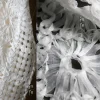 Tissu jacquard texturé pour robe de mariée, compilation blanche, vêtements imbibés, créateur, Ins Photo