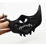 Halloween japonais samouraï fantôme diable masque Halloween diable guerrier jeu de rôle horreur diable guerrier Prajna tueur masque épais Halloween japonais samouraï fantôme diable masque Halloween diable guerrier jeu de rôle horreur diable guerrier Prajna tueur masque épais