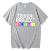 anime touhou projet bienvenue enfer t shirt 2025 femmes coton vêtements harajuku vêtements été hauts unisexe graphique haut respirant