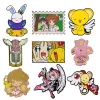 Épingles à revers pour sac à dos pour femmes, jolie fille de dessin animé japonais Sakura, broche pour vêtements, Badges métalliques en émail, accessoires de bijoux