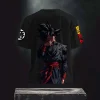 dragon ball anime imprimé graphique hommes t shirt à manches courtes rouge inspiré personnage rue été tenue décontracté pour les tendances 2025