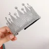 enfants enfants filles peigne à cheveux style coréen épingle à cheveux couronnes en cristal princesse aisha diadèmes anniversaire diadème bandeaux pour