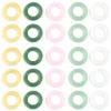 bague en verre imitation jade au chalumeau de haute qualité, 10 pièces/lot, bague en verre coloré pour femmes et filles, fabrication de bijoux, accessoires de bague diy