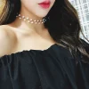 collier de perles tendance, bijoux de mode coréenne pour femmes, chaîne de cou, ras du cou, accessoires, cadeau, collier court, chaîne féminine