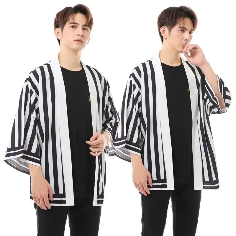 2025 halloween femmes/hommes été décontracté cool streetwear démon slayer kimetsu no yaiba imprimer japonais anime kimono 2025 halloween femmes/hommes été décontracté cool streetwear démon slayer kimetsu no yaiba imprimer japonais anime kimono
