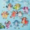 yoofun autocollant papillon fille pour animaux de compagnie, matériel kawaii rick, décor créatif, bricolage journal collage staacquersing attro, 6 pièces/lot