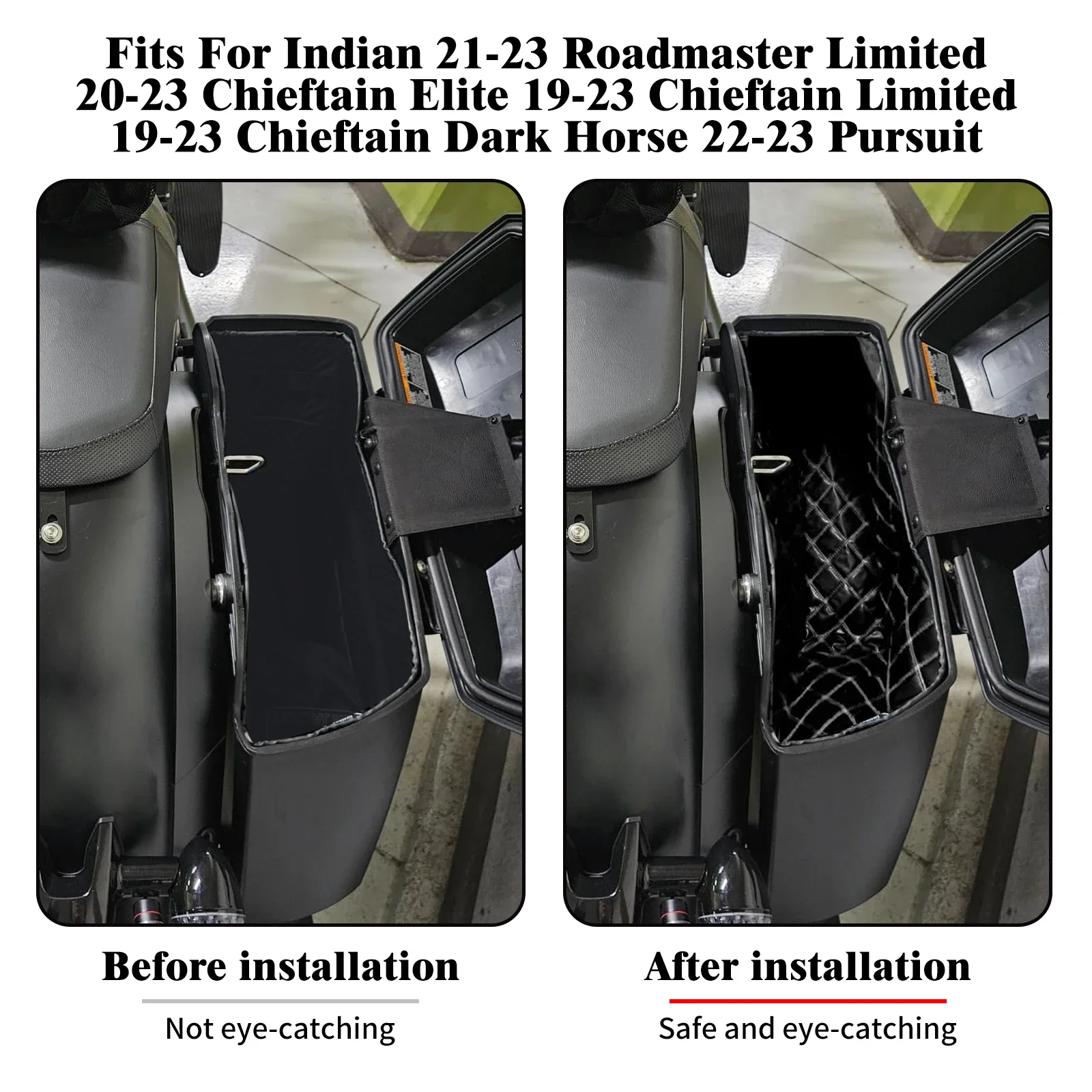 doublures de sacoche de moto, inserts de sac pour indian roadmaster pursuit chieftain elite dark horse 2019 – 23 doublure étirée pour bagages doublures de sacoche de moto, inserts de sac pour indian roadmaster pursuit chieftain elite dark horse 2019 – 23 doublure étirée pour bagages