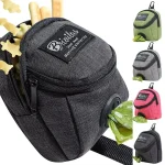 Pochette de friandises Portable pour animaux de compagnie, stockage des déchets multifonctions, sac de taille de récompense pour chiot, distributeur de merde de chien Durable