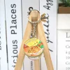 porte clés miniature japonais drôle, décor de sac à dos créatif, pendentif de pincement à rebond lent, nouveauté, jeu de nourriture, pudding à presser