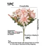 fleurs artificielles dahlia rose et marguerite en soie, pour décoration de fête de mariage à domicile, arrangements floraux diy dans des coffrets cadeaux décoratifs
