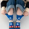 paquet de 5 chaussettes d'équipage de dessin animé pour garçons enfants étudiants coton peigné doux respirant enfants chaussettes de cheville automne hiver conception de dessin animé