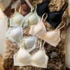 sous vêtements sans couture pour femmes avec petits seins, push up, sans jantes, soutien gorge de sport à soutien doux, gros seins, petits et fins