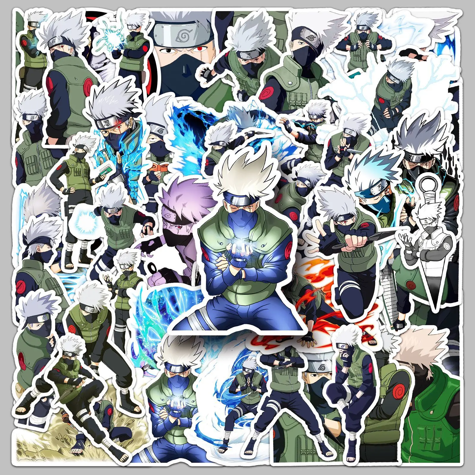 Naruto 50/pcs Hatake Kakashi autocollants japonais Anime étanche décoration bagages ordinateur portable autocollants Naruto 50/pcs Hatake Kakashi autocollants japonais Anime étanche décoration bagages ordinateur portable autocollants