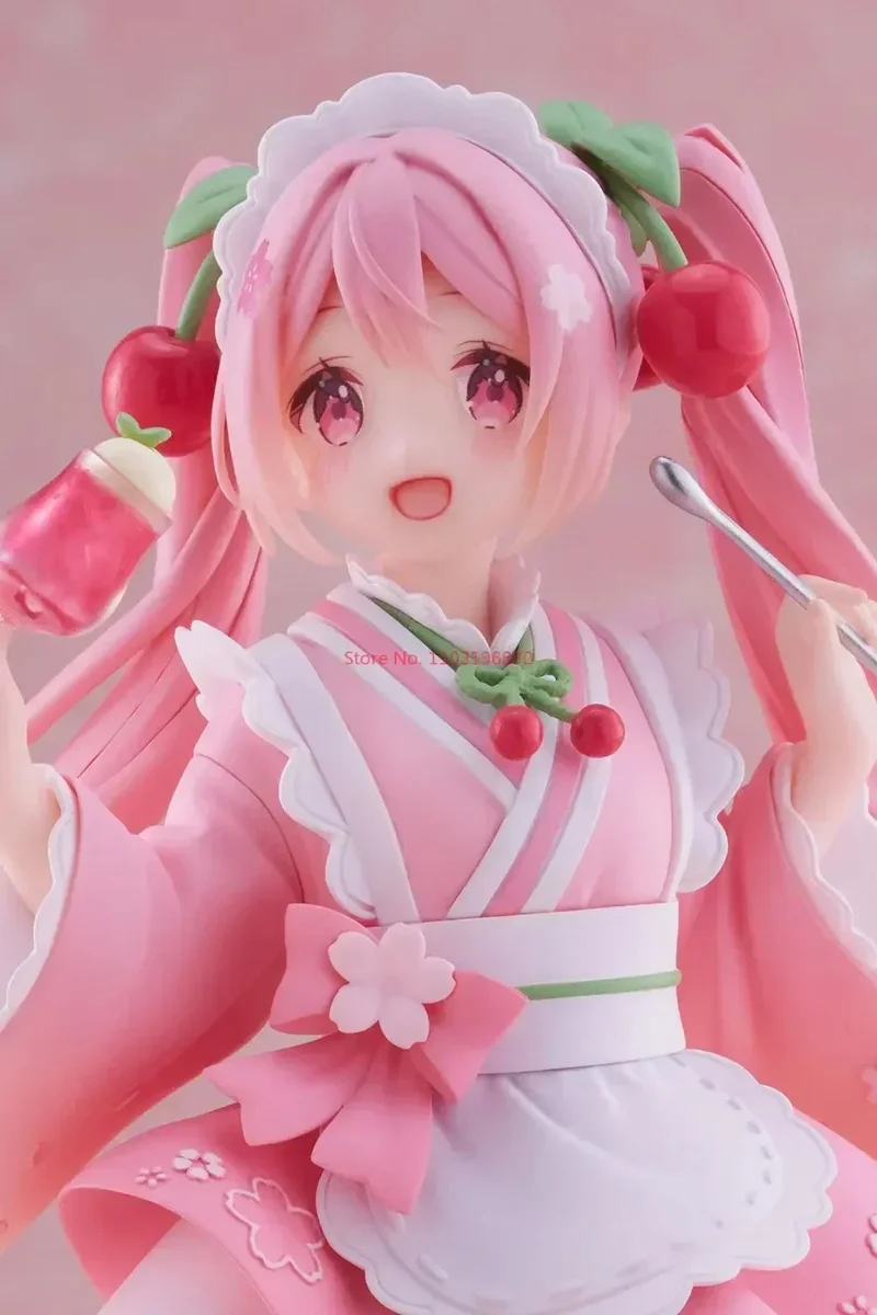 taito original hatsune ku sakura wafuu kguadalver maid coreful anime figurine modèle, jouets à collectionner, cadeau kawaii, 18cm taito original hatsune ku sakura wafuu kguadalver maid coreful anime figurine modèle, jouets à collectionner, cadeau kawaii, 18cm