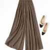 tajiyane 100% pantalon en soie de mûrier véritable femme pantalon baggy de haute qualité pantalon à jambes larges en jacquard vêtements d'été femmes 2025 commer