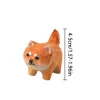 mini chien shiba inu en bois fait à la main, petit chien akita, husky, chat, figurine intensifié, décoration de bureau, artisanat, cadeau, mignon