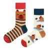 Conception originale drôle Capibara coton AB tendance équipage chaussettes unisexe mignon dessin animé chaussettes irrégulières femmes hommes Skateboard chaussettes longues