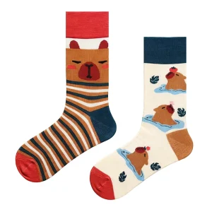Conception originale drôle Capibara coton AB tendance équipage chaussettes unisexe mignon dessin animé chaussettes irrégulières femmes hommes Skateboard chaussettes longues Conception originale drôle Capibara coton AB tendance équipage chaussettes unisexe mignon dessin animé chaussettes irrégulières femmes hommes Skateboard chaussettes longues