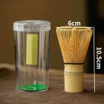 Service à thé japonais, fouet Matcha (Chasen), cuillère et cuillère à thé (Chashaku), accessoires en bambou