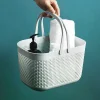 panier de bain portable de style japonais/panier de rangement de salle de bain/caisse de bain