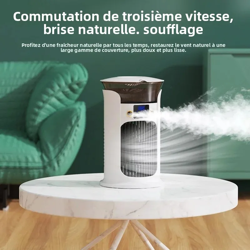ventilateur d'air froid de bureau portable usb mini ventilateur de climatiseur multifonction à usage domestique pour le refroidissement personnel ventilateur d'air froid de bureau portable usb mini ventilateur de climatiseur multifonction à usage domestique pour le refroidissement personnel