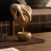 théière portable avec une marmite et une tasse, service à thé de voyage pour le camping en plein air, tasse à thé kung fu unique