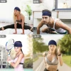femmes bandeau turban couleur unie élastiques bandes de cheveux yoga bandeau mode maquillage cheveux cerceau vintage bandeau cheveux accessoires