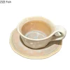 tasse et soucoupe en porcelaine au four japonais, tasse à café rétro créative, table à manger, tasses à lait, thé de l'après midi, tasse à jus de fruits