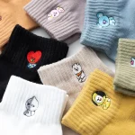 Drôle coréen dessin animé Animal imprimé Chaussettes Kawaii mignon Meias Divertidas femmes Femme Calcetines Skarpetki Femme Chaussettes