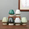 porte chasen à thé vert matcha en céramique japonaise, accessoires pour service à thé, bol en bambou, fouet, broyeur, brosses, porte outils à thé
