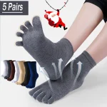 5 paires de chaussettes à orteils pour hommes et femmes, chaussettes à cinq doigts, en coton respirant, sport, course à pied, couleur unie, cadeau d’anniversaire 5 paires de chaussettes à orteils pour hommes et femmes, chaussettes à cinq doigts, en coton respirant, sport, course à pied, couleur unie, cadeau d’anniversaire