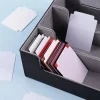 cartes de séparation de cartes d'affaires douces, 120 pièces avec onglets, boîte de cartes vierge, plateau de tri de cartes, séparateurs de cartes