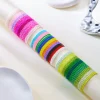 ensemble de bracelets bohème en perles de riz colorées pour femmes, extensible, réglable, chaîne enroulée empilée, bijoux à main, cadeau de plage d'été