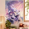 angel beats kanade japonais anime tapisserie dortoir tapisserie japonaise maison dortoir tapisserie