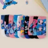 10 paires de chaussettes d'été pour hommes, chaussettes basses légères et respirantes imprimées de dessin animé, chaussettes de cheville amusantes pour couple, nouveauté