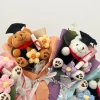 bouquet de fleurs en crochet ours kawaii, cadeaux de remise de diplôme, bouquet de fleurs artificielles, décoration de maison, cadeau pour invités de mariage, fournitures de fête