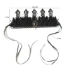 bandeaux de style rétro baroque couronne halloween maquillage boule couvre chef cosply roi princesse sorcière couvre chef accessoires de style gothique