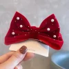pince à cheveux pour enfants, grand nœud tridimensionnel en perles, pince supérieure pour filles, coiffure de princesse, accessoire pour cheveux formel