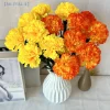 【zyal 1】 chrysanthèmes artificielles fleurs d'automne fleurs de souci orange en soie fausses fleurs de mangue pour mariage automne jour des morts