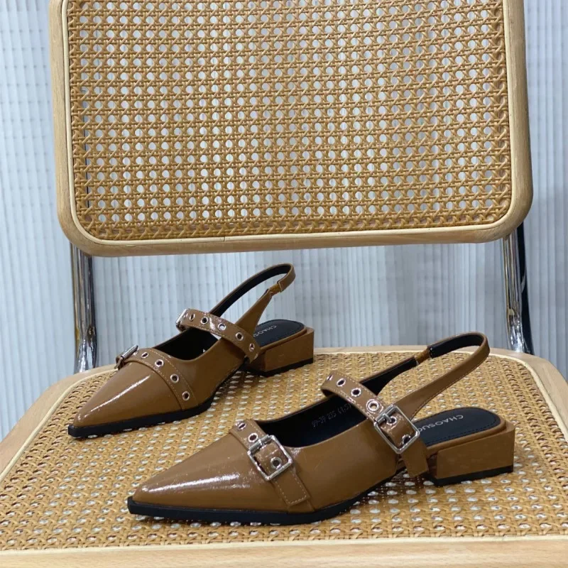 sandales pour femmes bout pointu quotidien femme chaussures à talons bas été 2025 confortable tendance anti dérapant chaud le meilleur ou tendance sandales pour femmes bout pointu quotidien femme chaussures à talons bas été 2025 confortable tendance anti dérapant chaud le meilleur ou tendance