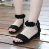 Sandales pour fille 2025 été nouvelle fille chaussures talons hauts princesse sandales moyen âge enfant Performance chaussure femmes sandales Сан Бли