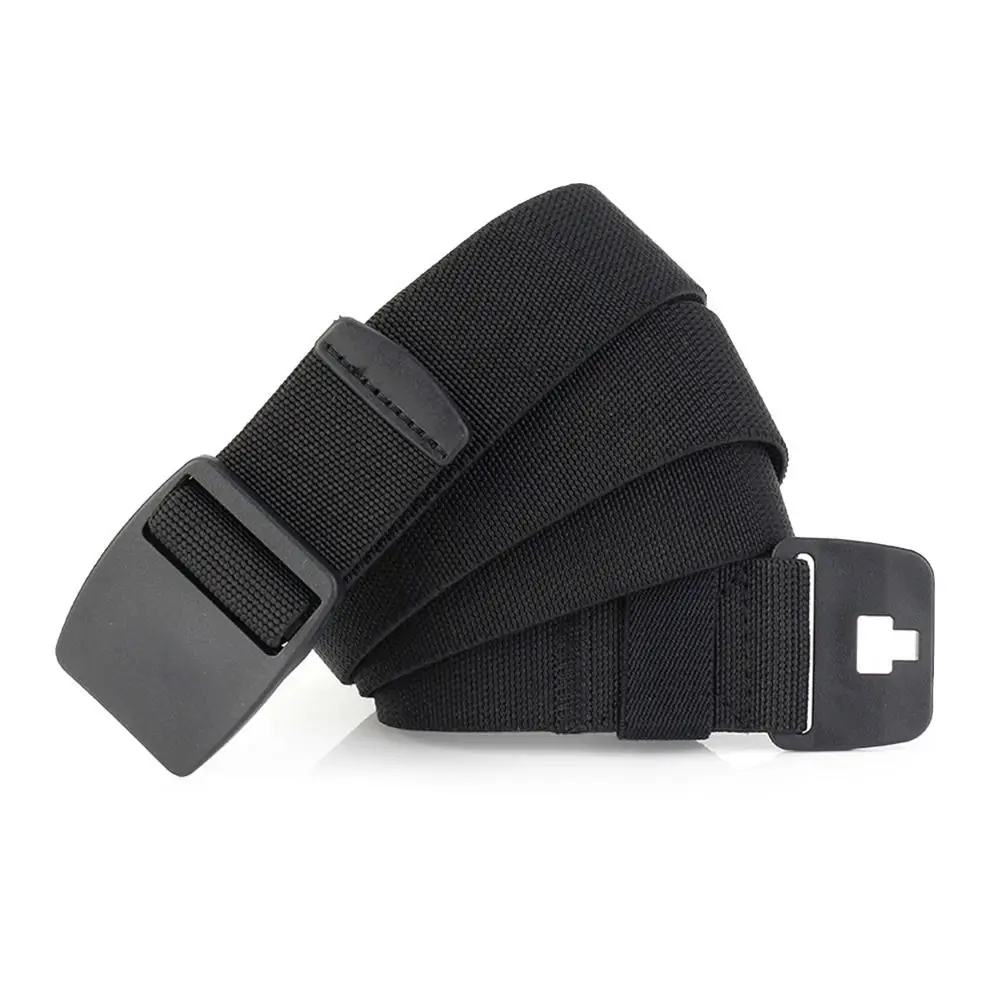 ceinture tressée élastique en nylon réglable, décontractée, design de marque de luxe, boucle en plastique, ceinture de loisirs avec fermeture en plastique ceinture tressée élastique en nylon réglable, décontractée, design de marque de luxe, boucle en plastique, ceinture de loisirs avec fermeture en plastique
