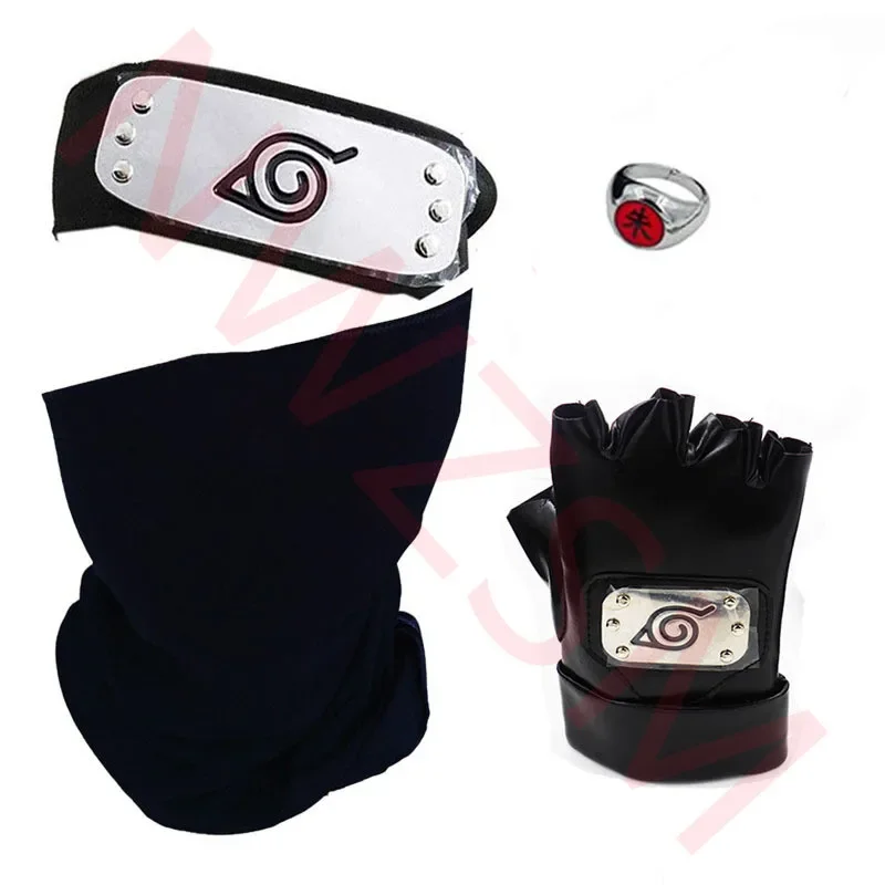 Naruto Hatake Kakashi Cosplay gants masque bandeau Anime accessoires Kunai cahier Konohagakurenosato signe accessoires Naruto Hatake Kakashi Cosplay gants masque bandeau Anime accessoires Kunai cahier Konohagakurenosato signe accessoires