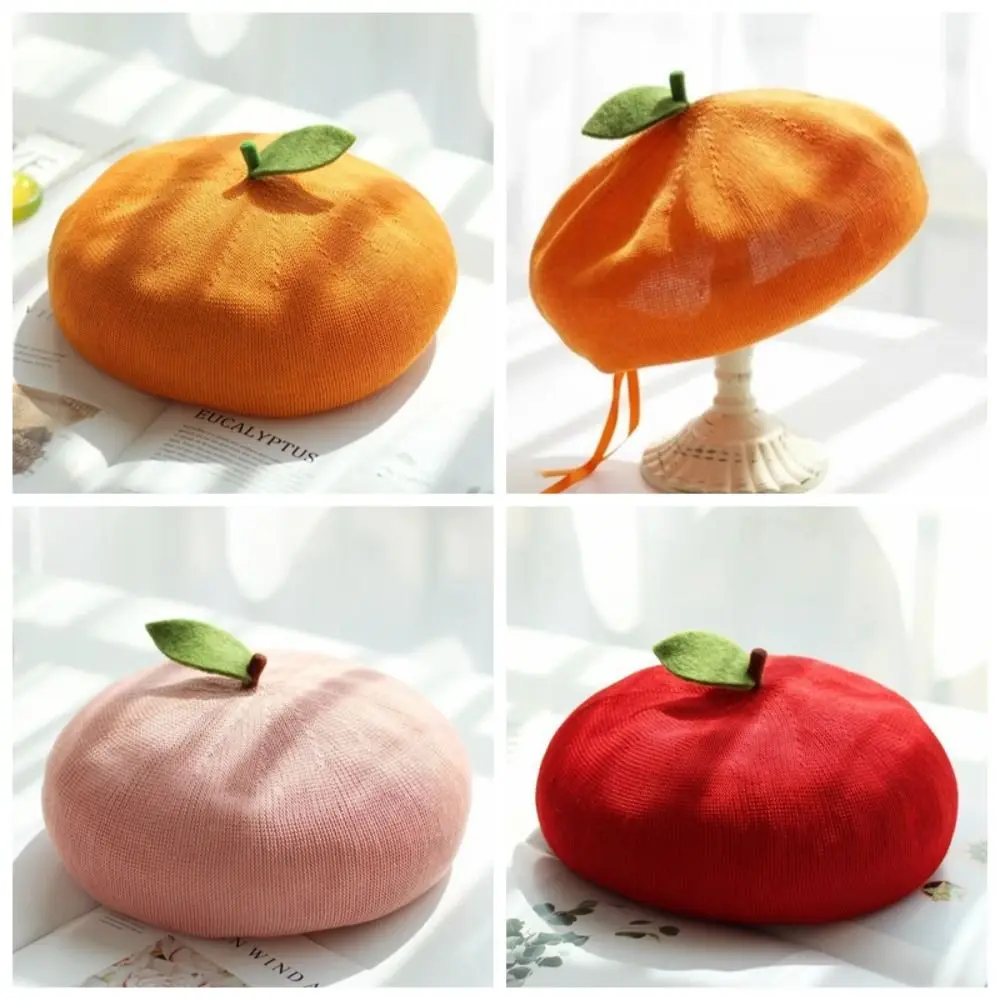 japonais rose pêche fille peintre chapeau petite feuille orange béret fruits casquettes décontracté respirant bonnet béret casquette femmes filles japonais rose pêche fille peintre chapeau petite feuille orange béret fruits casquettes décontracté respirant bonnet béret casquette femmes filles