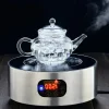 arshen – théière en verre filtrée et résistante à la chaleur de 250ml, double paroi ou avec théière à ressort en acier inoxydable, théière en verre transparent